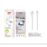TB1347 BL Cable de datos Camyl nylon trenzado para Iphone, 2.4A, 2M, Blanco