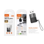 TB1396 NE Adaptador OTG con Correa USB 2.0 (Macho) a USB 2.0 (Hembra), 480Mbps ,Negro