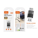 TB1399 NE Adaptador OTG con Correa USB 2.0 (Hembra) a USB 2.0 (Hembra), 480Mbps ,Negro