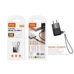 TB1407 NE Adaptador con Correa Micro USB (Macho) a Type-C (Hembra), 480Mbps ,Negro