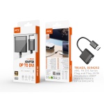 TB1423 NE Adaptador DP(Macho) a DVI 24+5(Hembra), 1080P, 15CM, Negro