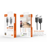 TB1425 NE Adaptador DP(Macho) a DP(Macho), 4K, Cable 1.8M, Negro