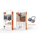 TB1438 NE Adaptador DVI 24+1(Macho) a VGA 15Pin(Hembra),1080P, 15CM, Negro