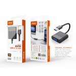 TB1441 NE Adaptador USB(Macho) a VGA 15 Pin(Hembra),1080P, 15CM, Negro