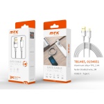 TB1465 BL Luxury Cable de datos Silas nylon trenzado para Type-C , 2.4A, 3M