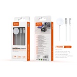 TB1509 BL Cable de Type-C con Cargador Magnetico 2 en 1 para I-Watch S1-S9, 2,5W+Cable Iphone 5-14 2.4A, Cable 1.2M, Blanco