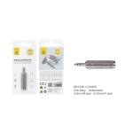 NB1328 Adaptador Audio Jack3.35mm a 6.35mm (Macho a Hembra),Plata