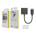 NB1408 NE Adaptador DP Macho a HDMI Hembra,Negro