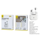 NC3278 BL Auriculares Bluetooth TWS (30mAh*2) con estuche cargable(200mAh), Blanco