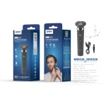 NR9520 NE Afeitadora electrica, Triple hoja de cuchillas, 2400-3600 revolucion,Bateria 500mAh, Negr