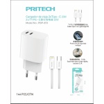 PBP-873 CARGADOR 2 PD 20W C/ CABLE