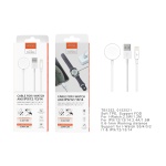 TB1252 Cable de Carga 2 en 1 para I-Watch S1-S5, 2,5W, Longitud 1,2M, y para IP 5-11, 2.4A, Longitud 1,5M, Blanco