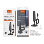 TB1317 NE Antena de TV Interior con base Magnetico 1080P ,5 DBI, Rango de 80 KM,3M,Negro