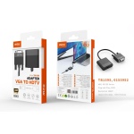 TB1395 NE Adaptador VGA 15 Pin(Macho) a HDMI (Hembra), 1080P ,15CM, Negro