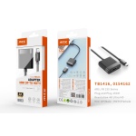 TB1416 NE ADAPTADOR MINI DP(MACHO) A HDMI(HEMBRA), 4K, 15CM, NEGRO