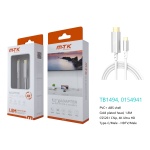 TB1494 BL Luxury Adaptador Type-C(Macho) a HDMI(Macho), 4K/30Hz, Cable 1.8M, Blanco