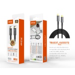 TB1537 NE CABLE DE DATOS TRENZADO HAROLD USB3.2 GEN2X2 PARA TYPE C A TYPE-C CARGA RAPIDA, 20GBPS/100