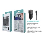 IKREA WA0266 CARGADOR PARA COCHE 2 PUERTOS USB-A CON CABLE MICRO USB 4.5A 34.5W NEGRO