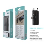 IKREA WD9152 POWER BANK CON ACOLLADOR Y SOPORTE 18.5WH 5000MAH NEGRO