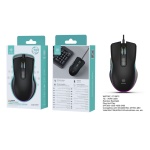 IKREA WG7087 RATÓN GAMING LED ARCO IRIS CON CABLE 1.45M 7D NEGRO