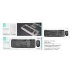 IKREA WG8339 COMBO DE TECLADO Y RATÓN INALÁMBRICOS NEGRO
