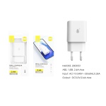 NA0355 BL Cargador de Red Doll 1 USB sin cable, 5V/2.4A, Blanco