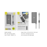 NA0378 NE Cargador Universal Manual con 8 Conectores para Portatiles , 90W/20V/4.5A Max, Cable 2.2M