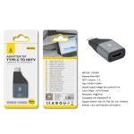 NB1526 Adaptador Type-C (Macho) a HDMI V1.4 (Hembra) 4K/30Hz Compatible con Apple Type-C