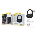 NC3283 NE Auriculares Casco Volker con Cable Type-C y microfono, Cable 1.2m, Negro
