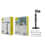 NE NE5131 Soporte Universal para Moviles de 3.5 - 6.5 Pulgadas, Ajustable de 120º y 360º rotatable, Altura de 26.5 - 36.5cm, Negro