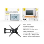 NE5225 NE Soporte TV Inclinable y Giratorio, para Pantalla de 26-55 Pulgadas, Iron, Max 30Kg , Vesa max 40x40cm, Negro