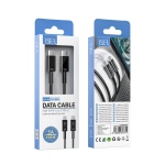 ISER SK1065 CABLE TYPE-C TO TYPE-C 5A 1M NEGRO Y BLANCO