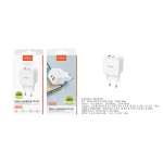 TA0332 BL Cargador de Red Rapida Fay , 2 puertos (PD+QC 3.0), Sin Cable , 25W/3.4A(Max), Blanco