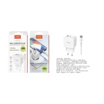 TA0339 BL Cargador de Red Rapida Fay , 2 puertos USB-C PD+QC 3.0, Con Cable Type-C a Type-C , 35W/3.4A(Max), Blanco