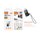 TB1403 NE Adaptador con Correa Type-C (Macho) a Lightning (Hembra), 480Mbps ,Negro