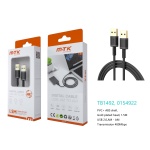 TB1492 NE Luxury Cable USB 2.0 Macho a Macho, 480Mbps, 1.5M, Negro