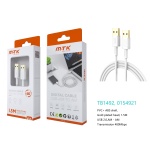 TB1492 BL Luxury Cable USB 2.0 Macho a Macho, 480Mbps, 1.5M , Blanco