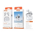 TC3230 NE Auriculares TWS Bluetooth 5.3, Bateria (30mAh*2£©Con Estuche Recargable 260mAh, BLANCO Y NEGRO
