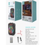 IKREA WF4059 ALTAVOZ PORTABLE CON MICRÓFONO KARAOKE Y LED 15W NEGRO