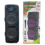 ZQS-8202S ALTAVOZ PORTABLE CON MICRÓFONO KARAOKE Y MANDO