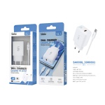 ISER SA0088 CARGADOR PD CON CABLE TYPE-C TO TYPE-C 36W 3A BLANCO