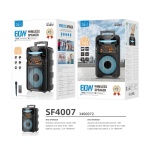 ISER SF4007 ALTAVOZ INALÁMBRICO TWS 3.7V 1800MAH 60W NEGRO