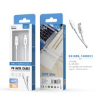 ISER SK1083 CABLE DE DATOS PD TYPE-C TO LIGHTNING 30W 1M BLANCO