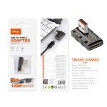 TB1545 NE ADAPTADOR USB 3.1 (MACHO) A TYPE-C(HEMBRA), SOPORTA TRANSMISION DE DATOS Y CARGA 10 GBPS/1