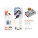 TB1553 PT ADAPTADOR TYPE-C(MACHO)A USB 3.1 (HEMBRA), SOPORTA TRANSMISION DE DATOS OTG Y CARGA 10 GBP