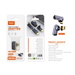 TB1557 MR ADAPTADOR MAGMRTICO TYPE-C(MACHO)A TYPE-C (HEMBRA), SOPORTA TRANSMISION DE DATOS/VIDEOS/CA