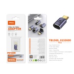 TB1560 MR ADAPTADOR TYPE-C(MACHO)A TYPE-C (HEMBRA), SOPORTA TRANSMISION DE DATOS/VIDEOS/CARGA 40 GBP