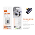 TB1561 MR ADAPTADOR TYPE-C(MACHO)A TYPE-C (HEMBRA), SOPORTA TRANSMISION DE DATOS/VIDEOS/CARGA 40 GBP