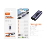 TB1562 MR ADAPTADOR TYPE-C(HEMBRA)A TYPE-C (HEMBRA), SOPORTA TRANSMISION DE DATOS/VIDEOS/CARGA 40 GB