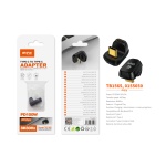 TB1565 NE Adaptador Type-C(Macho)a Type-C (Hembra), Soporta transmision de datos/videos/carga 40 Gbp